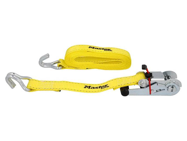 Masterlock Zurrgurt mit Druckratsche Gelb 2 Stück 4,5 m x 35 mm