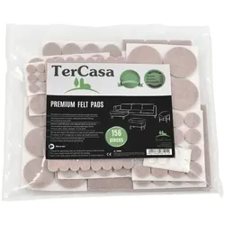Tercasa 156er-Pack Filzgleiter beige