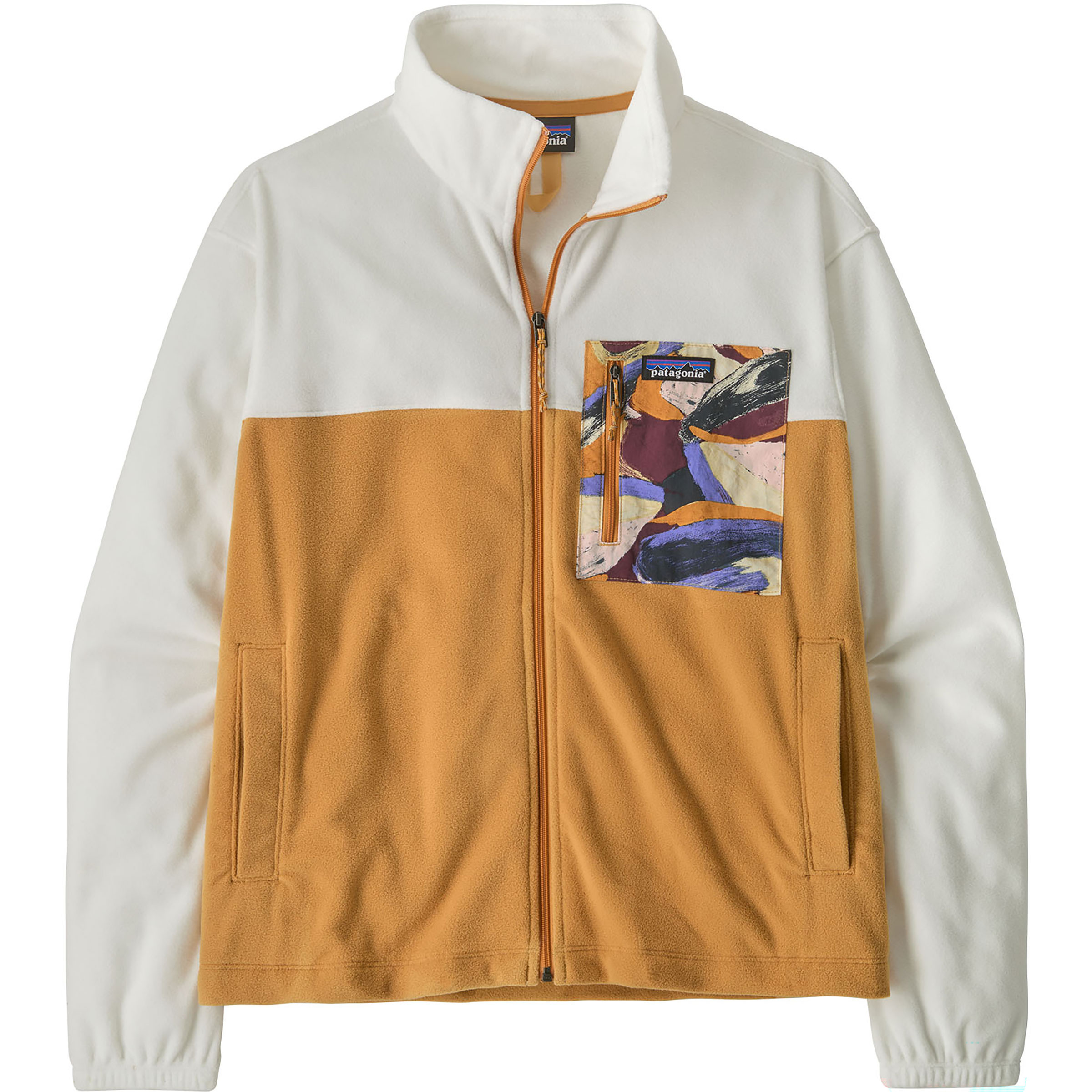 Patagonia Micro D Patch Pocket Damen Fleecejacke braun Größe XS Trekking Wasserabweisend Wasserabweisend