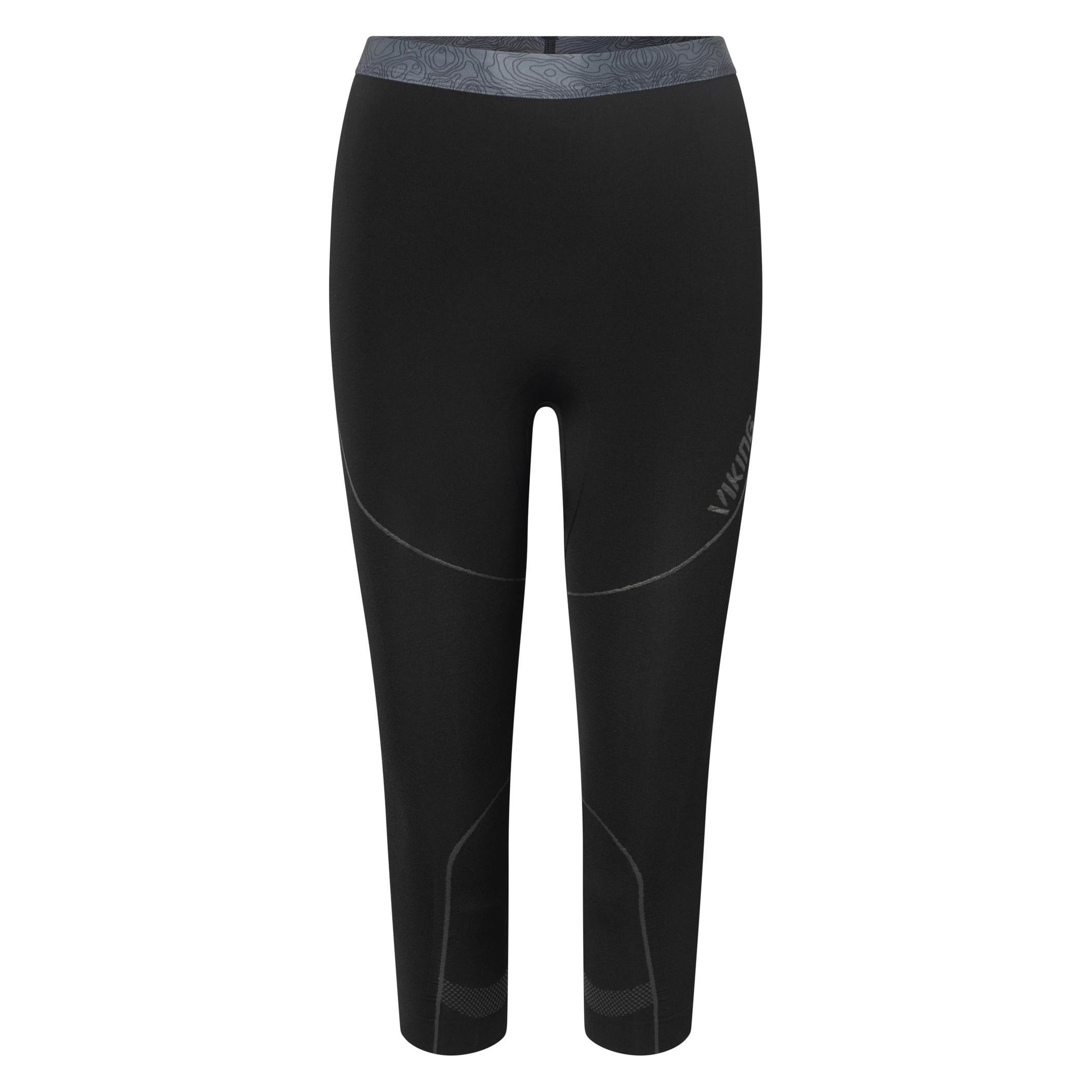 Viking Gaja Damen Unterwäsche-Set 3/4 Bamboo Schwarz (M) (705826)