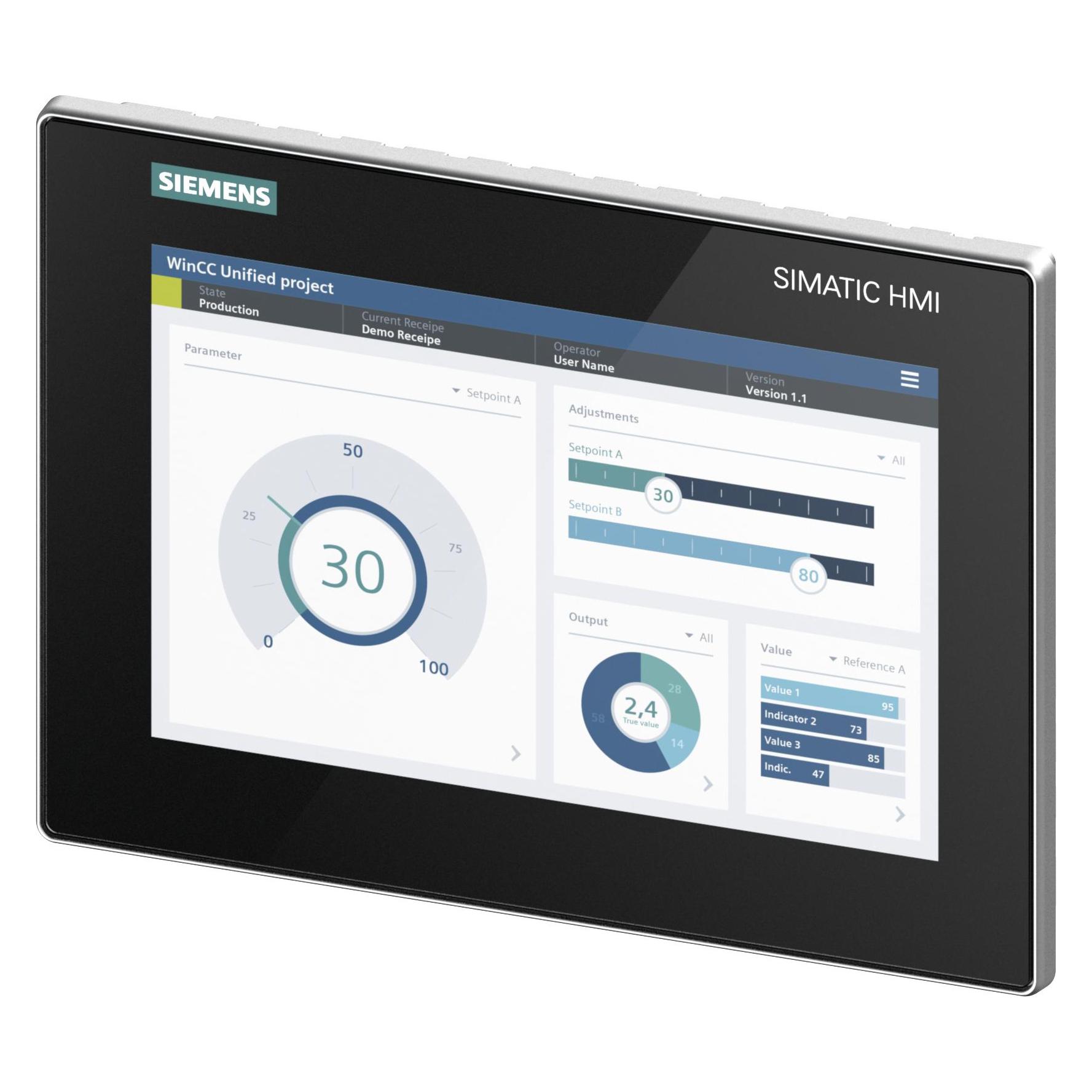 Siemens SIMATIC HMI 6AV2128-3KB06-0AX1 MTP1000 Unified Comfort (6AV21283KB060AX1)