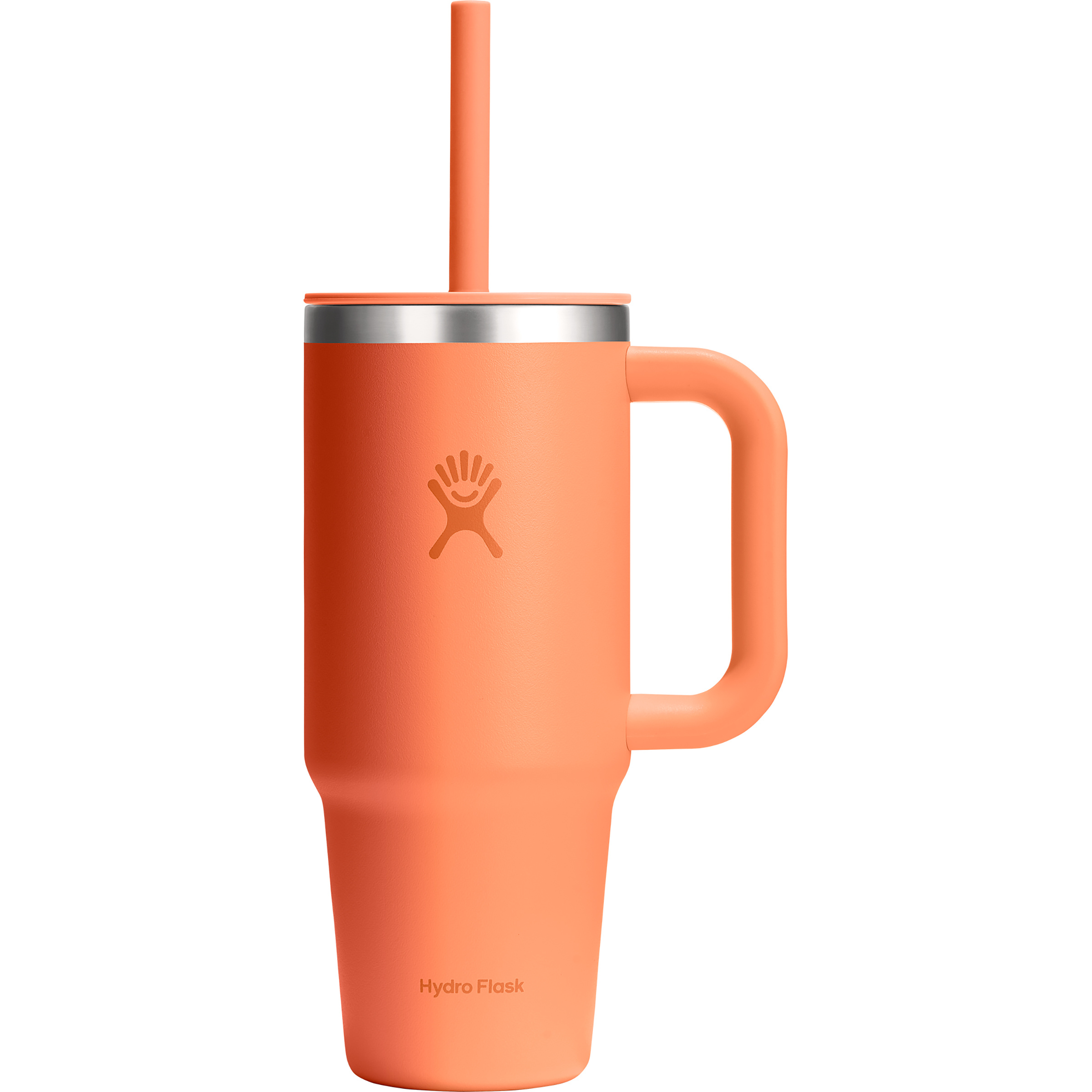 Hydro Flask 24oz All Around Travel Tumbler Isolierbecher Isolierflaschen orange Größe 0.71L Camping