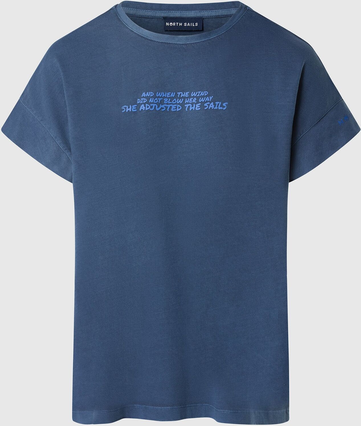 North Sails T-Shirt mit Slogan-Print Dark denim S