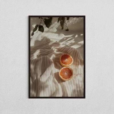 Inspired Finds Minimalist Mediterranean Olive Tree Canvas Print For Natural Home Decor shadowed Citrus 19.69x29.53in No Frame