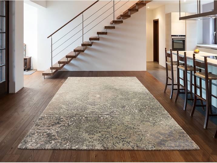 Tapis à poils courts Palmara Isle Vert/Beige 65 x 130cm Polypropylène
