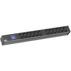 Bachmann ALLNET 19zbh. Steckdosenleiste,12xKaltgeräte(C13)->Stecker(CEE7), Leistungsmessung, USV Zubehör