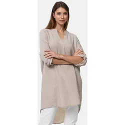 PM SELECTED Damen Longbluse Romantische Musselin Oversized Tunika in Einheitsgröße PM10
