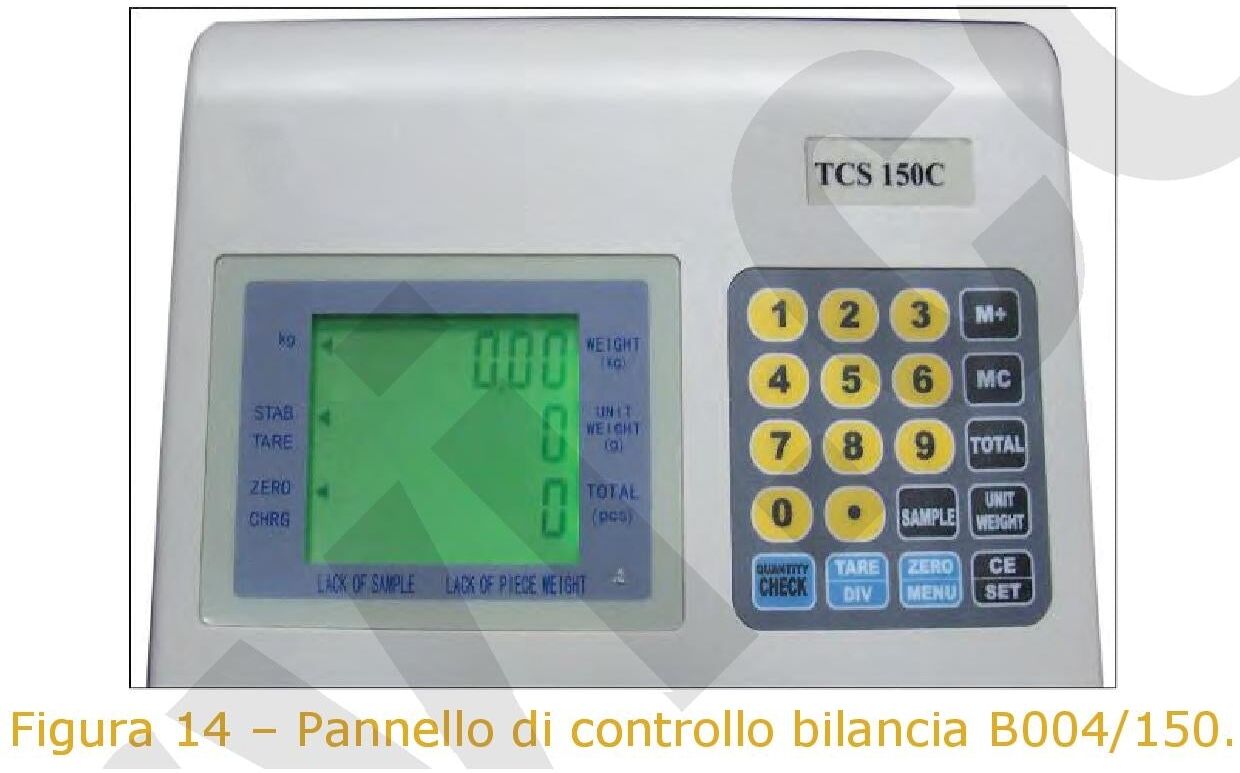 Fervi B004/150 Bilancia elettronica digitale contapezzi ricaricabile