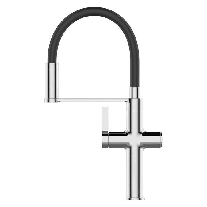 Invena Basin mixer Perisa, black/chrome (BZ-51-F08-V)