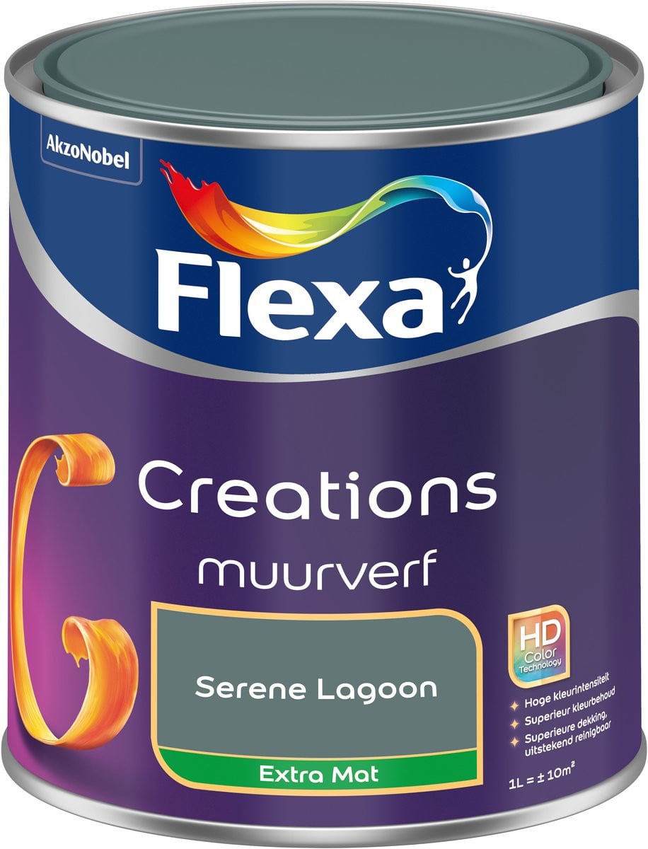 Flexa Creations Muurverf Extra Mat - Serene Lagoon - 1 L