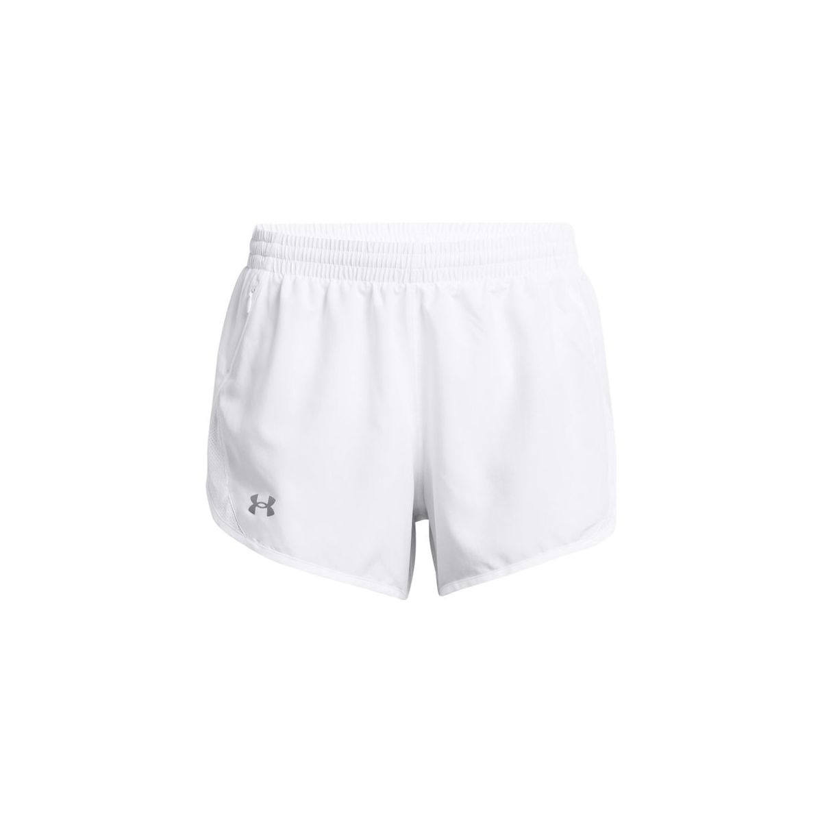 Under Armour Fly By 3'' Shorts white reflective (100) XL 1382438-100-XL