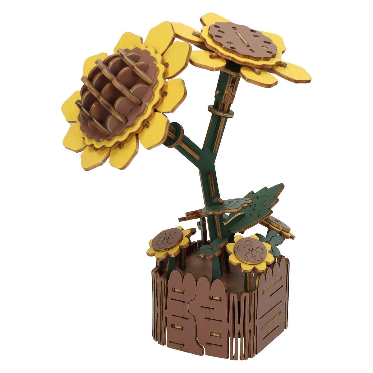Lobbes Holz-3D-Bausatz Sonnenblumen - 121-tlg. (62806650)