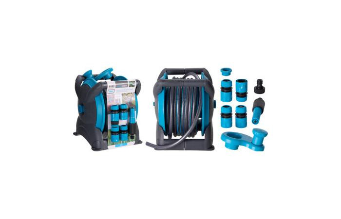 Pro Garden Tuinslanghouder inclusief 20 meter slang en diverse accessoires