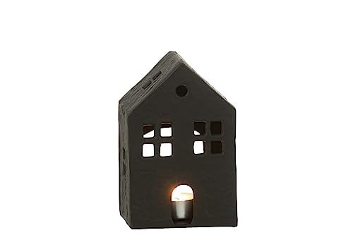 J-Line Kaarshouder Huis Aluminium Zwart