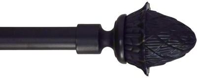 Urbanest Adjustable Artichoke Finial Curtain Drapery Rod Set 5/8-inch