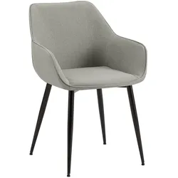 CLP Esszimmerstuhl Luena Stoff   Farbe: hellgrau, Material: Stoff