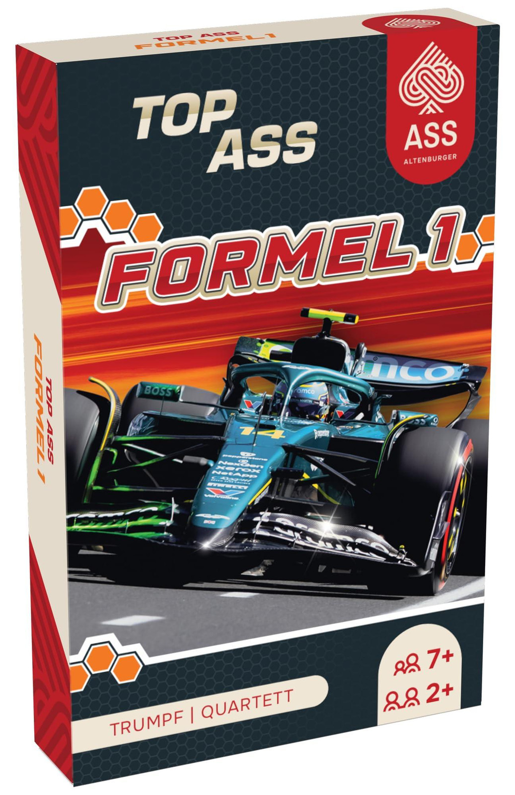 TOP ASS Formule 1 kaartspel voor vier spelers met jokers