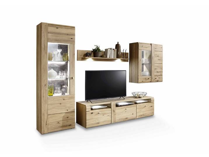 HARPER Wohnwand Wohnwand HARPER IZAMAL BHT 315x205x51 cm braun Anbauwand