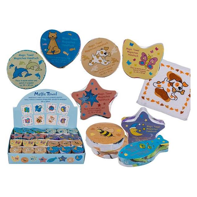 Sombo Magisches Baumwoll Handtuch Tiere (30 x 30 cm) (31/4012)
