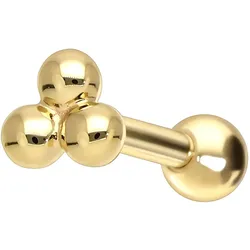 14/18 Karat Gold Ohrpiercing 3 KUGELN