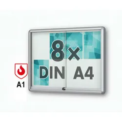 Schaukasten 8xA4 A1 Brandschutz