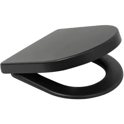 Plieger, WC Deckel, Nola closetzitting met deksel softclose en quickrelease mat zwart (0271065)
