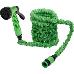 BGS Wasserschlauch | Textil | flexibel | mit Garten-Handbrause mit 7 Funktionen ...