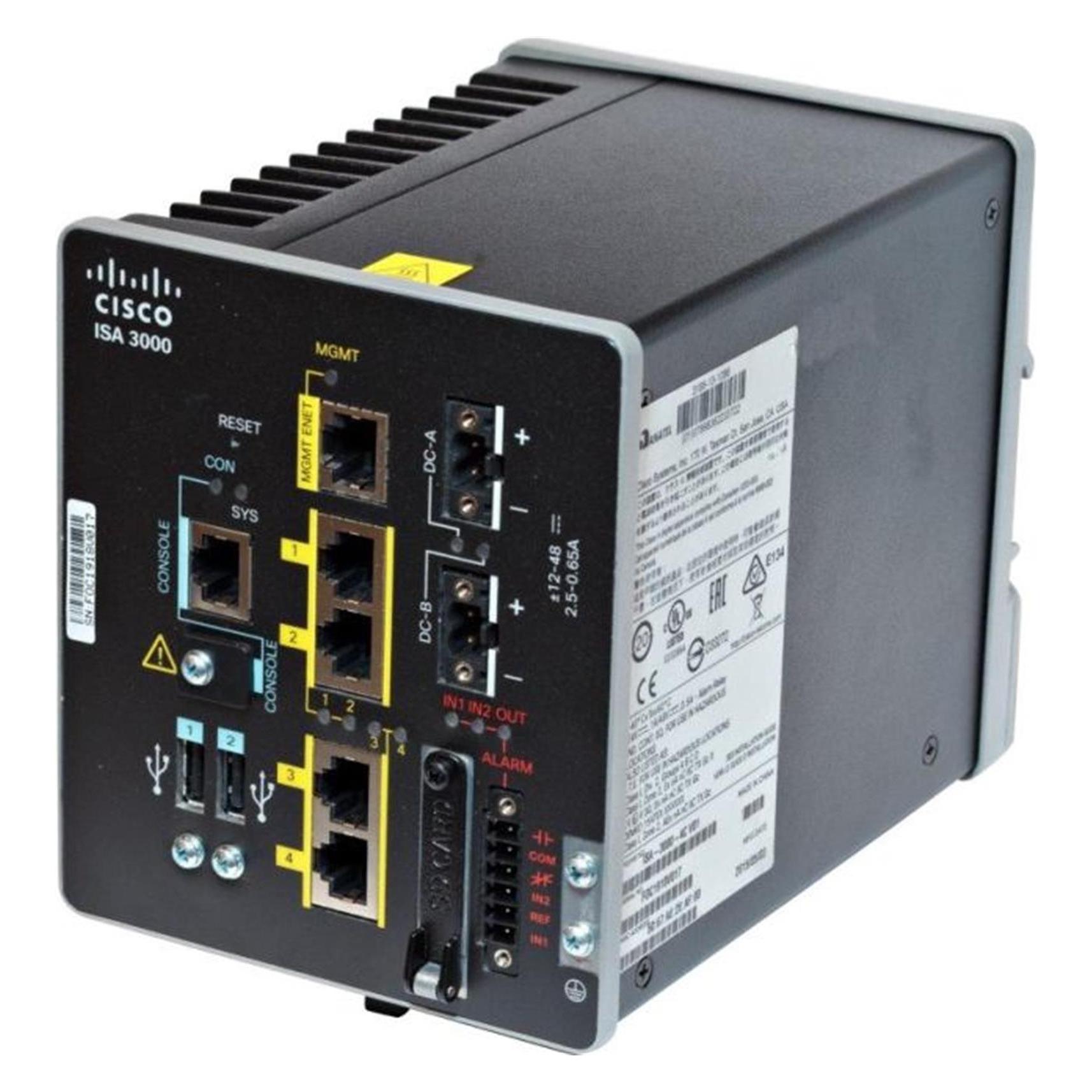 Cisco Industrial Security Appliance 3000 2 Copper 2 Fiber Ports In Nms In Perp (ISA-3000-2C2F-K9=)