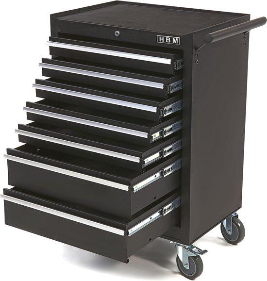Geräuschlose Transportwagen 102 cm hoch mit 7 Ladungen - 68 cm - schwarz