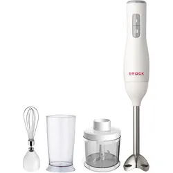 Brock Electronics Brock HBS 6001 WH Stabmixer 300 W, weiss, Stabmixer, Weiss