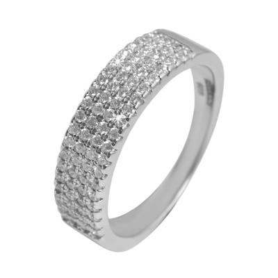 Fingerring AKZENT "Chimalis" aus 925 Sterlingsilber, rhodiniert, langlebig" Gr. 56, silber (silberfarbig), Fingerringe, Damen, 56, Silber 925 (Sterlingsilber), Fingerring