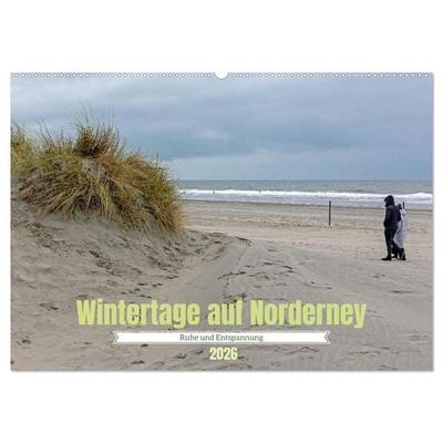 Wintertage auf Norderney (Wandkalender 2026 DIN A2 quer), CALVENDO Monatskalender