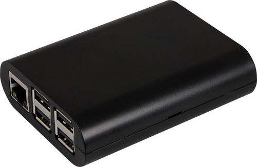 Joy-it RB-CASE+04B SBC-Gehäuse Passend für (Entwicklungskits): Raspberry Pi Schwarz