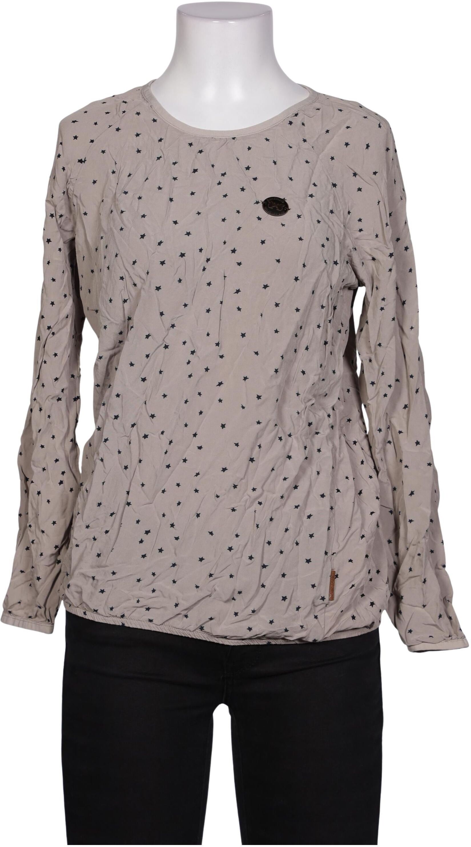 Naketano Damen Bluse, Grau, Gr. S, Viskose - Second Hand
