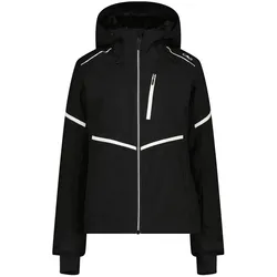 CMP Campagnolo, Damen, Skijacke, Woman Jacket Fix Hood (44, XL), Schwarz