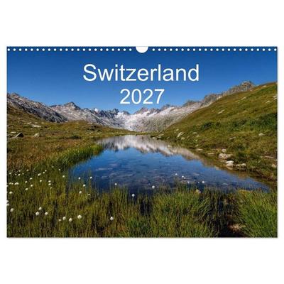 Switzerland Mountainscapes 2027 (Wall Calendar 2027 DIN A3 landscape), CALVENDO 12 Month Wall Calendar