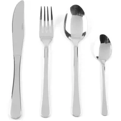 Salter BW065283EU7 Bakewell 24-Piece Cutlery Set, Besteck, Silber