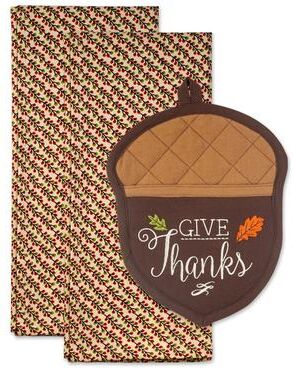 DII Fall Potholder Gift Set/3