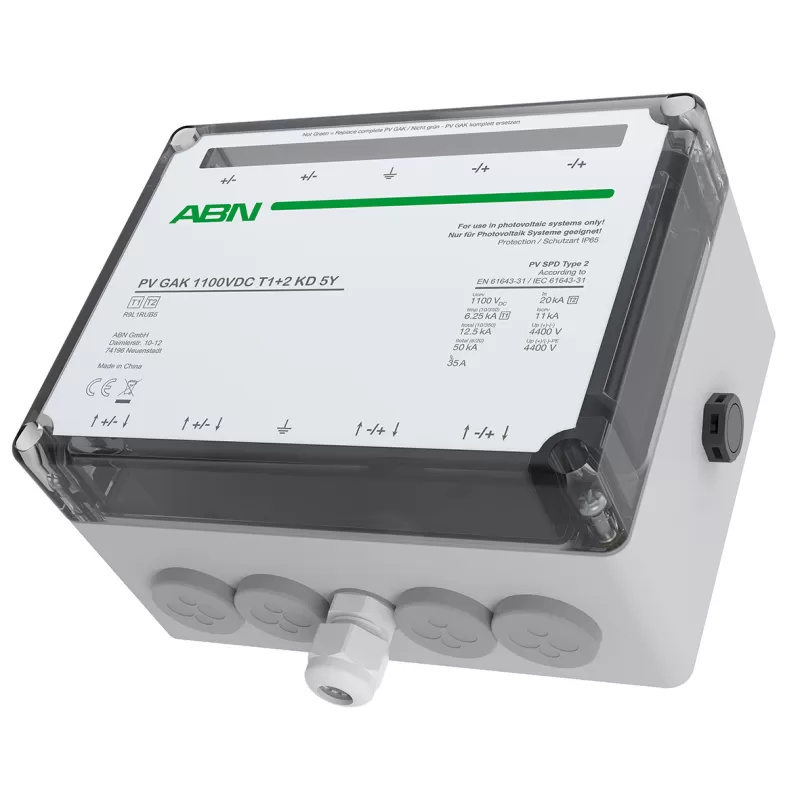 ABN PV GAK Kombiabl. Typ 1+2, 1100VDC, 1MPPT, Kabeldurchführung R9L1RUB5