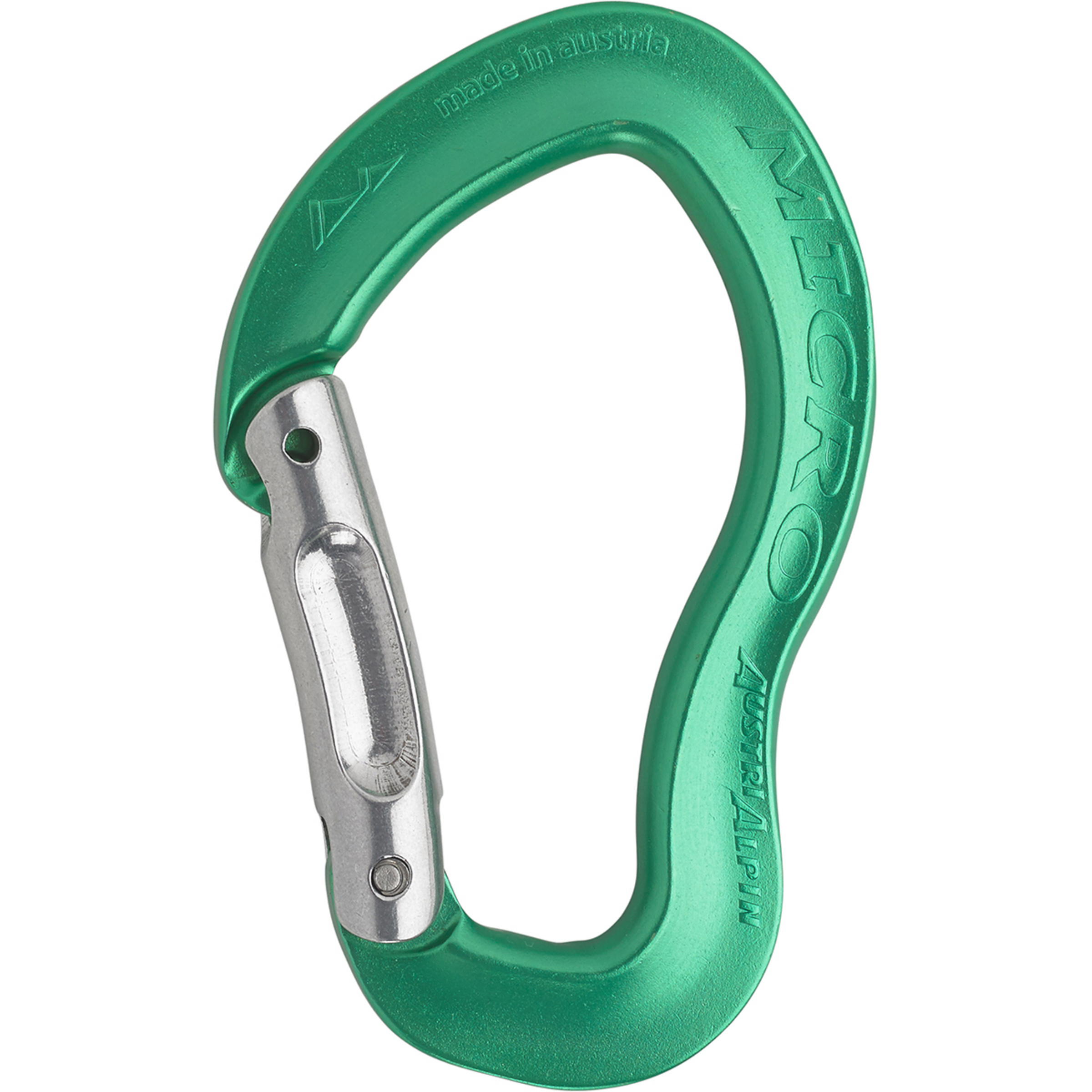 Austrialpin Micro Snapgate Karabiner Karabiner gruen Alpinklettern | Sportklettern