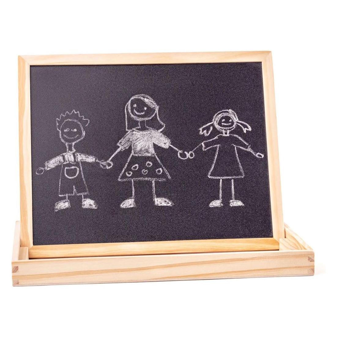 Woody Doppelseitiger Tisch mit Magnetisch-Tieren (91214)