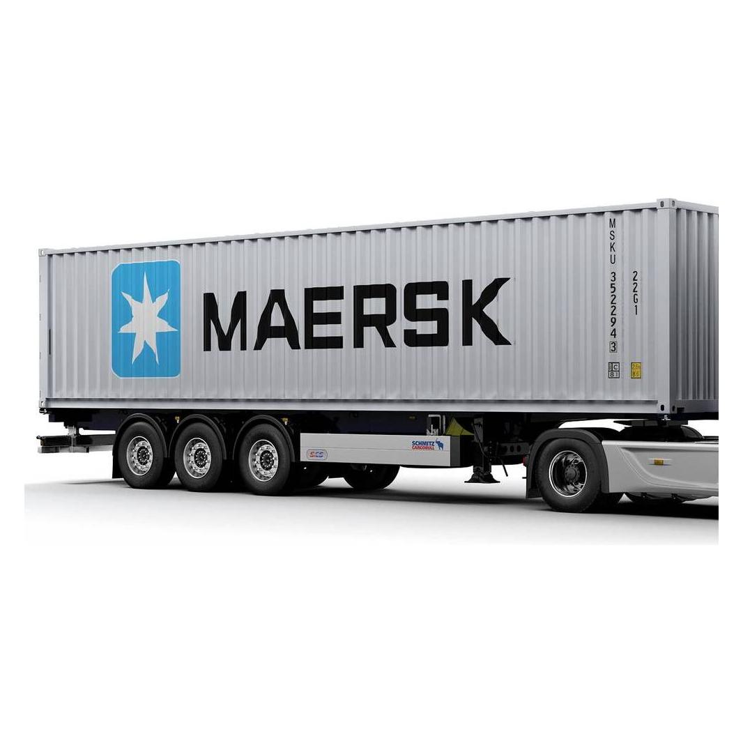 Solido 1:24 Container Anhänger blau (421240204)
