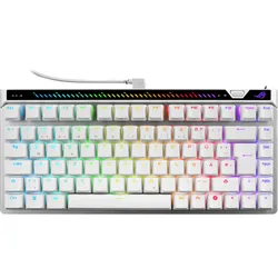 ASUS ROG Strix Falchion Ace 75 HE White Gaming Tastatur - kabelgebundene Gaming Tastatur mit ROG HFX V2 Switches, 8.000 Hz Abtastrate