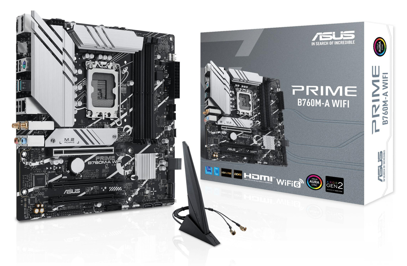 Asus Prime B760M-A WIFI Moederbord LGA1700 B760 USB3.2 Gen 2 WIFI6
