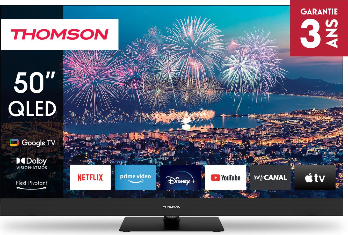Thomson 50QG6C14, 127 cm (50"), 3840 x 2160 Pixel, QLED, Smart-TV, WLAN, Schwarz
