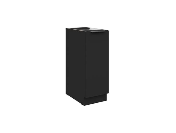 Küchen Unterschrank Schrankauszug 30 cm SIENA Schwarz Küche Küchenzeile