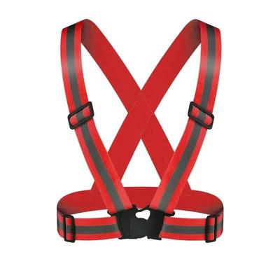 Adjustable Reflective Safety Vest High Visibility Night Gear High Yield Outdoor Security Interaction Hub red