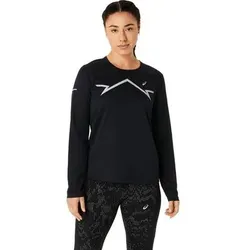 ASICS Damen T-Shirt LITE-SHOW LS TOP, Größe XL in Schwarz Schwarz