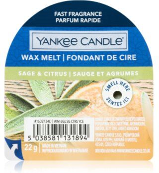 Yankee Candle Sage & Citrus cera derretida aromatizante 22 g. Sage & Citrus