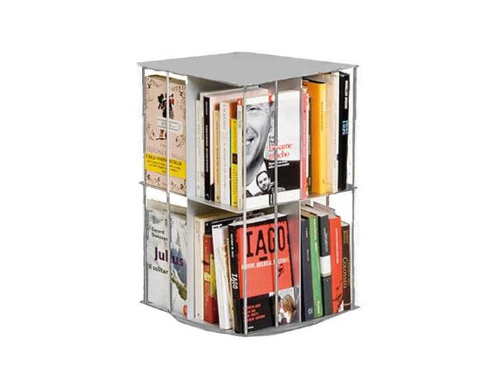 KRIPTONITE bibliothèque verticale KROSSING ROTANTE 33x33xH50 cm (Aluminium - Métal)